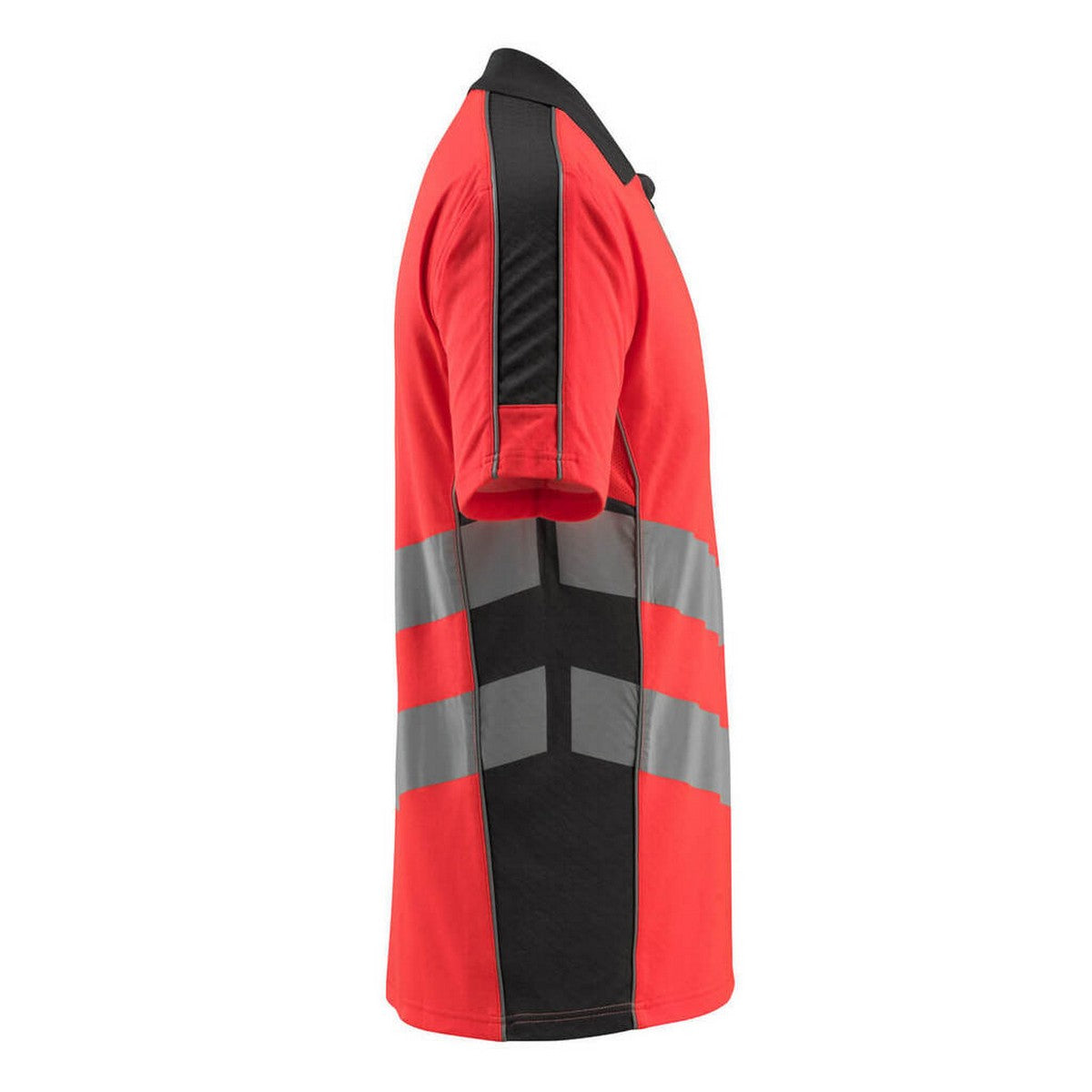 Hi Vis Red-Dark Anthracite - Side - Mascot Mens Murton Safe Supreme Hi-Vis Polo Shirt