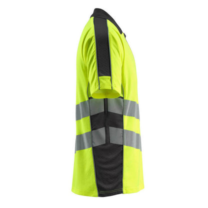 Hi Vis Yellow-Dark Anthracite - Side - Mascot Mens Murton Safe Supreme Hi-Vis Polo Shirt