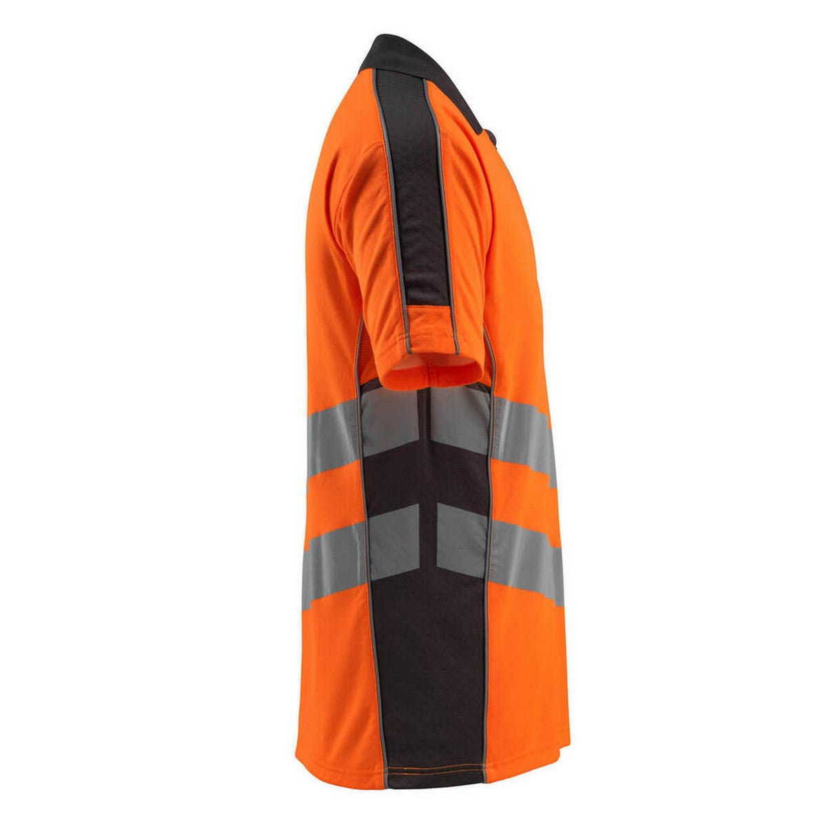 Hi Vis Orange-Dark Anthracite - Side - Mascot Mens Murton Safe Supreme Hi-Vis Polo Shirt