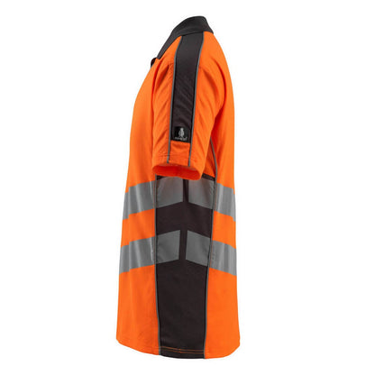 Hi Vis Orange-Dark Anthracite - Lifestyle - Mascot Mens Murton Safe Supreme Hi-Vis Polo Shirt