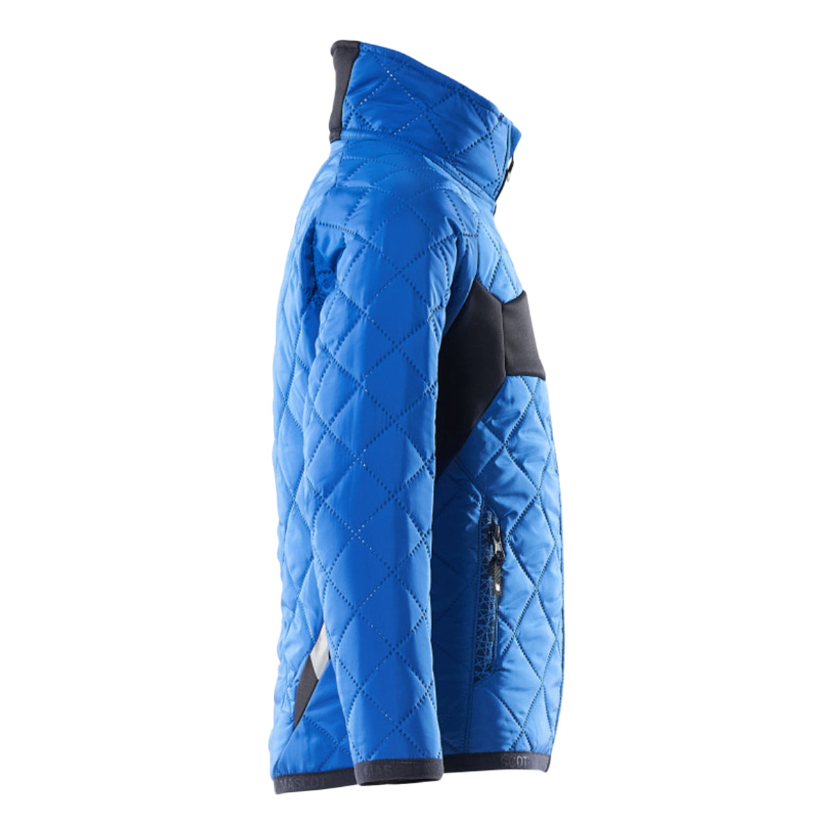 Azure Blue-Dark Navy - Side - Mascot Childrens-Kids Accelerate Climascot Thermal Jacket