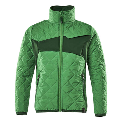Grass Green-Green - Front - Mascot Childrens-Kids Accelerate Climascot Thermal Jacket