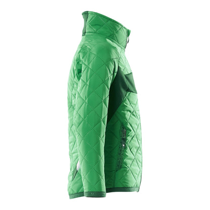 Grass Green-Green - Side - Mascot Childrens-Kids Accelerate Climascot Thermal Jacket