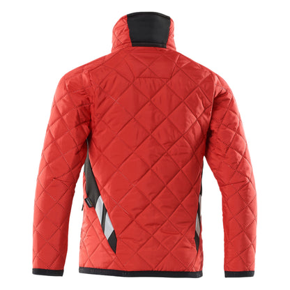 Traffic Red-Black - Back - Mascot Childrens-Kids Accelerate Climascot Thermal Jacket