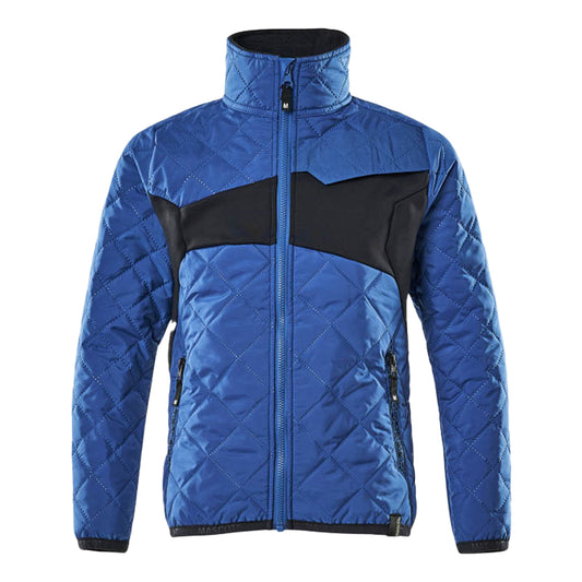 Azure Blue-Dark Navy - Front - Mascot Childrens-Kids Accelerate Climascot Thermal Jacket