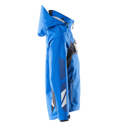 Azure Blue-Dark Navy - Side - Mascot Mens Accelerate Soft Shell Jacket