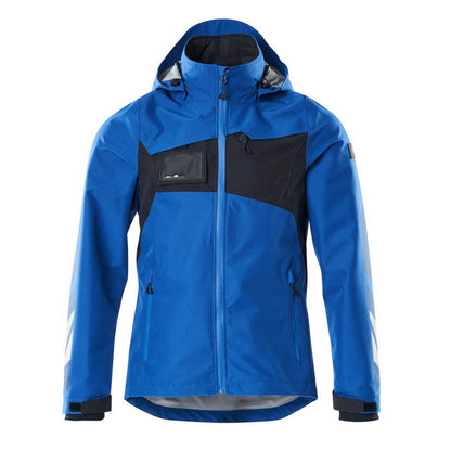 Azure Blue-Dark Navy - Front - Mascot Mens Accelerate Soft Shell Jacket