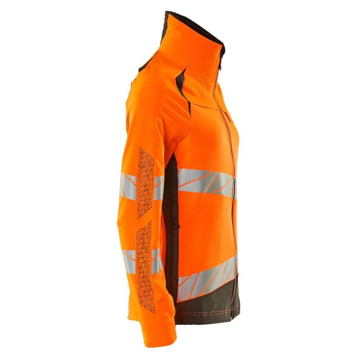 Hi Vis Orange-Dark Anthracite - Back - Mascot Womens-Ladies Accelerate Safe Hi-Vis Jacket