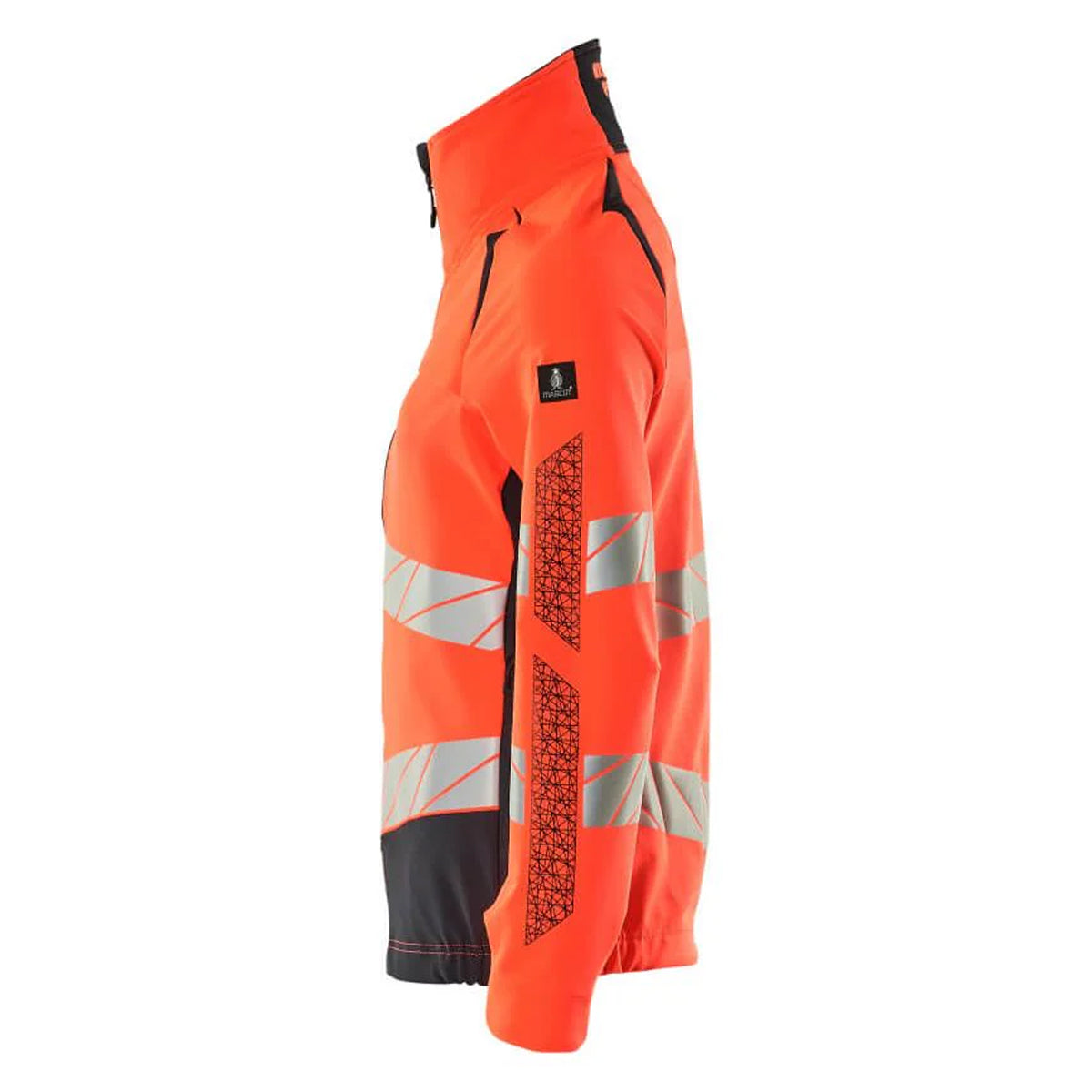 Hi Vis Red-Dark Navy - Side - Mascot Womens-Ladies Accelerate Safe Hi-Vis Jacket
