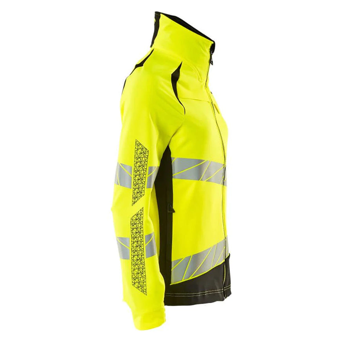 Hi Vis Yellow-Black - Back - Mascot Womens-Ladies Accelerate Safe Hi-Vis Jacket
