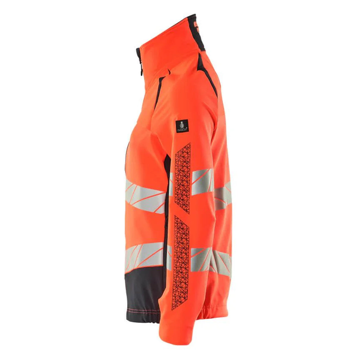Hi Vis Orange-Dark Navy - Side - Mascot Womens-Ladies Accelerate Safe Hi-Vis Jacket