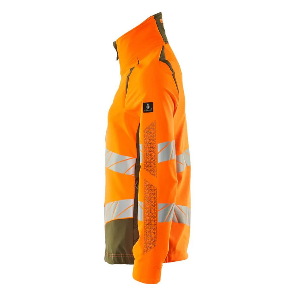 Hi Vis Orange-Moss Green - Side - Mascot Womens-Ladies Accelerate Safe Hi-Vis Jacket