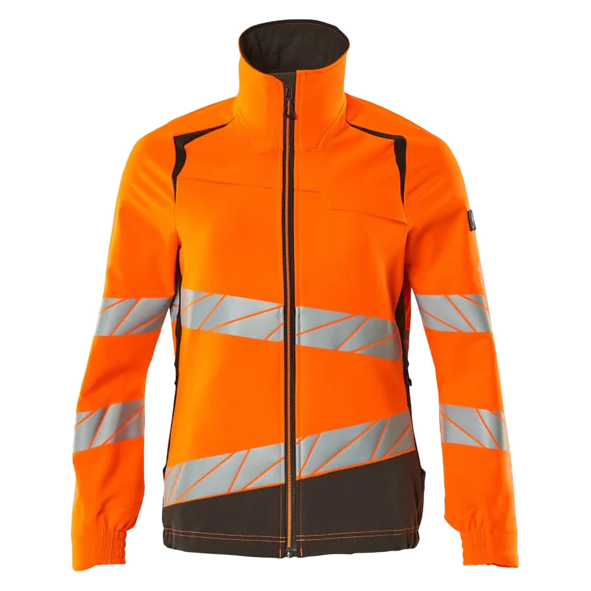 Hi Vis Orange-Dark Anthracite - Front - Mascot Womens-Ladies Accelerate Safe Hi-Vis Jacket