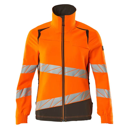 Hi Vis Orange-Dark Anthracite - Front - Mascot Womens-Ladies Accelerate Safe Hi-Vis Jacket