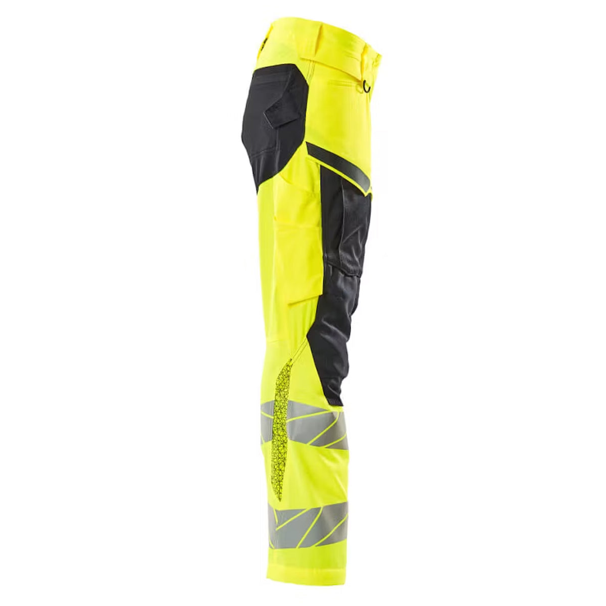 Hi Vis Yellow-Dark Navy - Lifestyle - Mascot Womens-Ladies Accelerate Safe Knee Pad Pockets Trousers