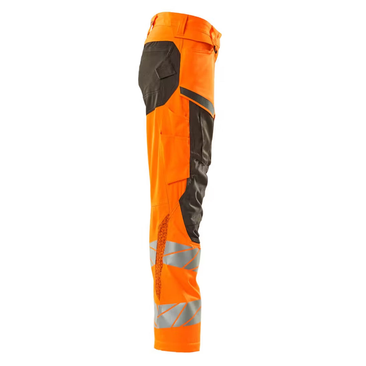 Hi Vis Orange-Dark Anthracite - Side - Mascot Womens-Ladies Accelerate Safe Knee Pad Pockets Trousers