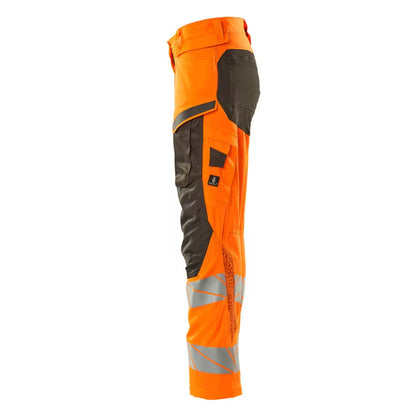 Hi Vis Orange-Dark Anthracite - Lifestyle - Mascot Womens-Ladies Accelerate Safe Knee Pad Pockets Trousers