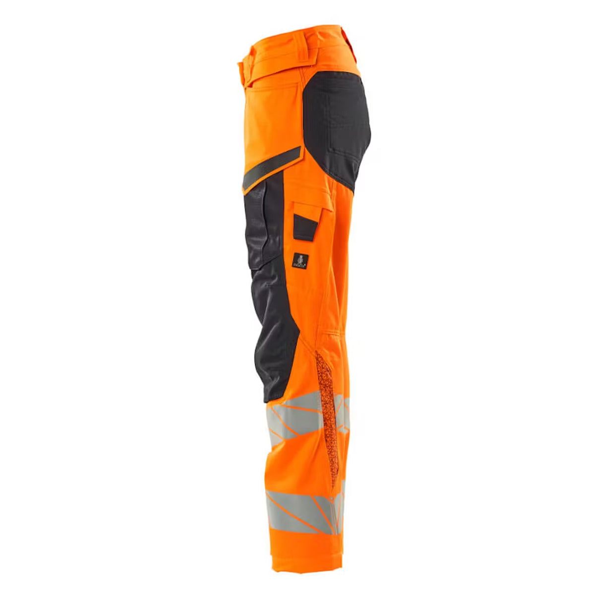 Hi Vis Orange-Dark Navy - Lifestyle - Mascot Womens-Ladies Accelerate Safe Knee Pad Pockets Trousers