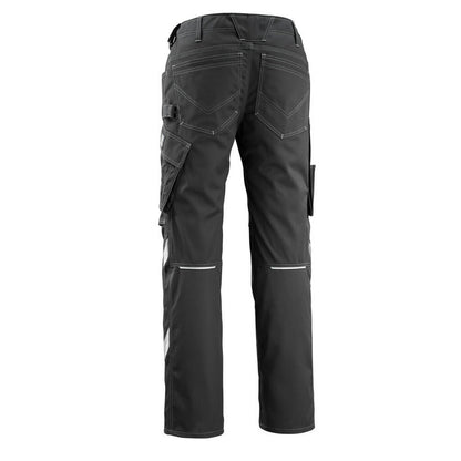 Black - Back - Mascot Mens Erlangen Unique Knee Pad Pockets Work Trousers