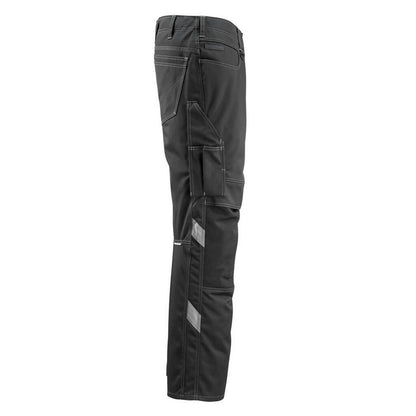 Black - Side - Mascot Mens Erlangen Unique Knee Pad Pockets Work Trousers