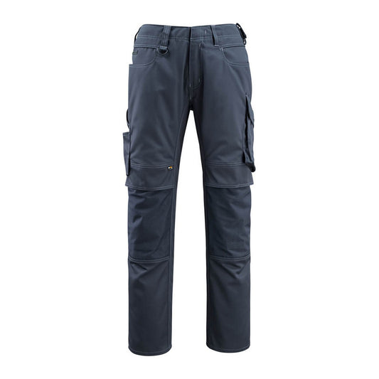 Dark Navy - Front - Mascot Mens Erlangen Unique Knee Pad Pockets Work Trousers