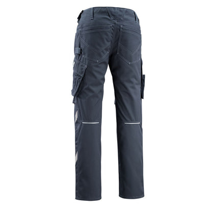 Dark Navy - Back - Mascot Mens Erlangen Unique Knee Pad Pockets Work Trousers