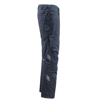 Dark Navy - Side - Mascot Mens Erlangen Unique Knee Pad Pockets Work Trousers