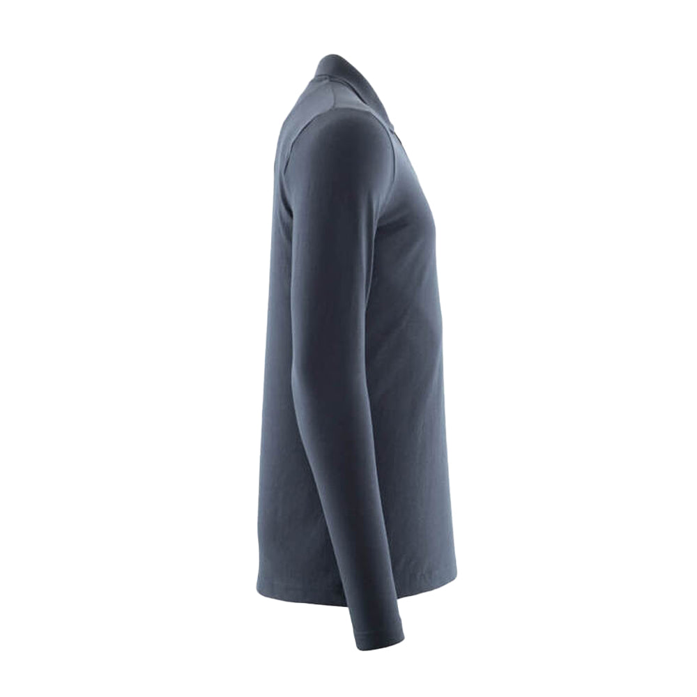 Dark Navy - Back - Mascot Mens Crossover Long-Sleeved Polo Shirt