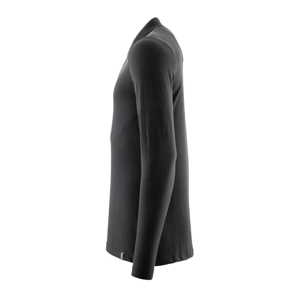 Deep Black - Lifestyle - Mascot Mens Crossover Long-Sleeved Polo Shirt