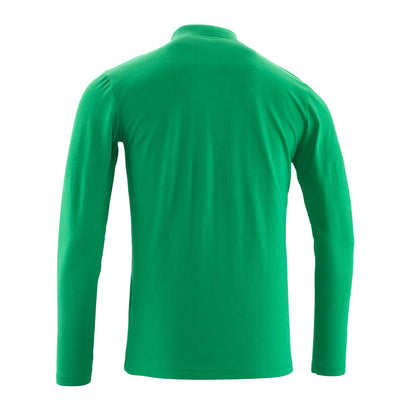 Grass Green - Back - Mascot Mens Crossover Long-Sleeved Polo Shirt