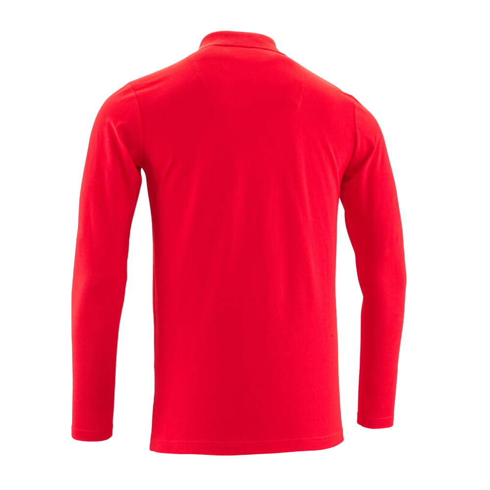 Grey - Pack Shot - Mascot Mens Crossover Long-Sleeved Polo Shirt
