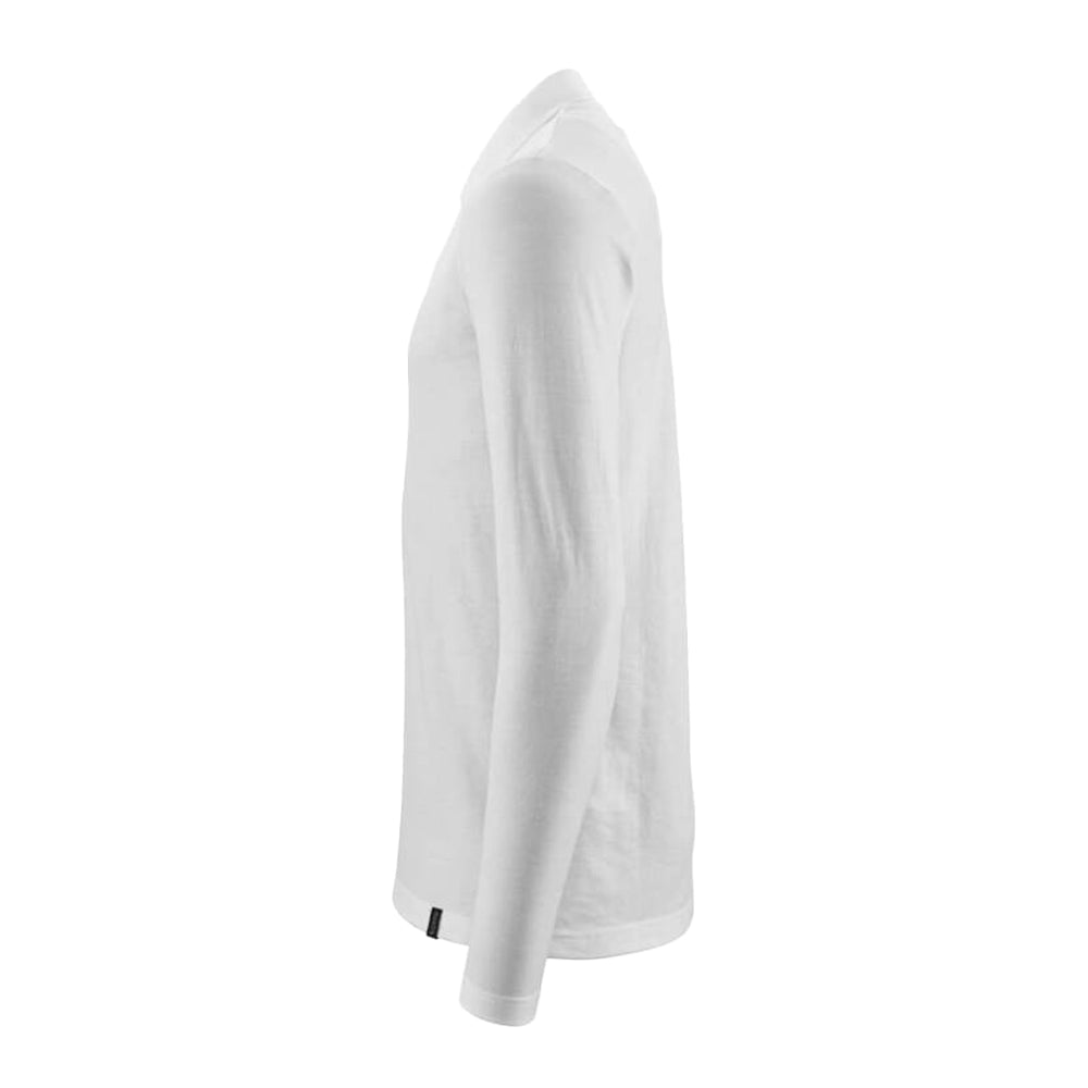 White - Lifestyle - Mascot Mens Crossover Long-Sleeved Polo Shirt