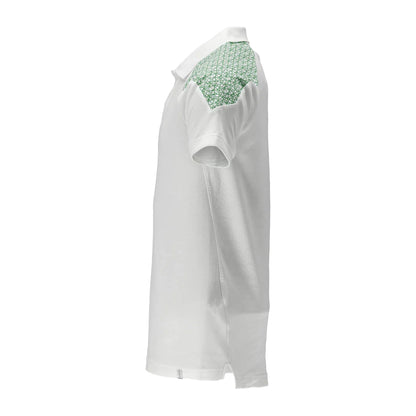 White-Grass Green - Side - Mascot Unisex Adult Food & Care Polo Shirt
