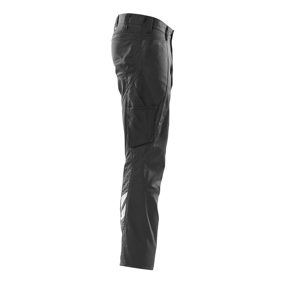 Black - Side - Mascot Mens Accelerate Work Trousers
