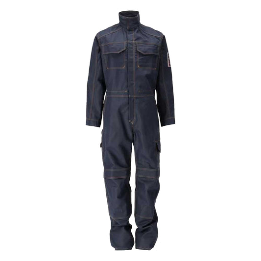 Dark Navy - Front - Mascot Mens Multisafe Overalls