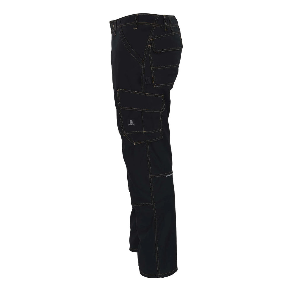 Black - Side - Mascot Mens Faro Young Work Trousers