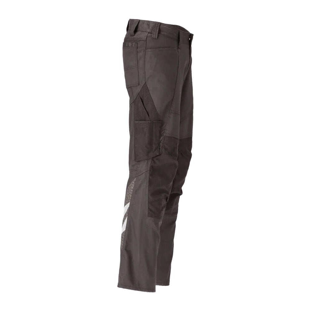 Dark Anthracite - Back - Mascot Mens Accelerate Knee Pad Pockets Trousers