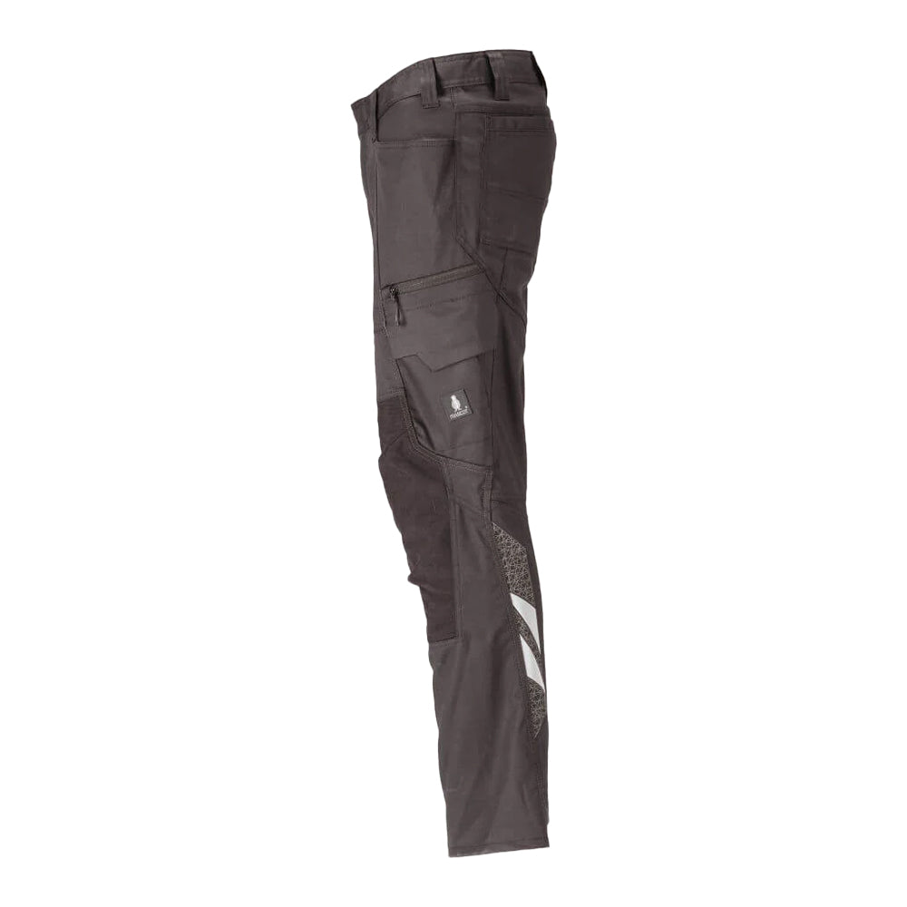 Dark Anthracite - Side - Mascot Mens Accelerate Knee Pad Pockets Trousers