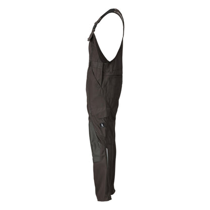Dark Anthracite - Side - Mascot Mens Accelerate Knee Pad Pockets Bib And Brace Trouser