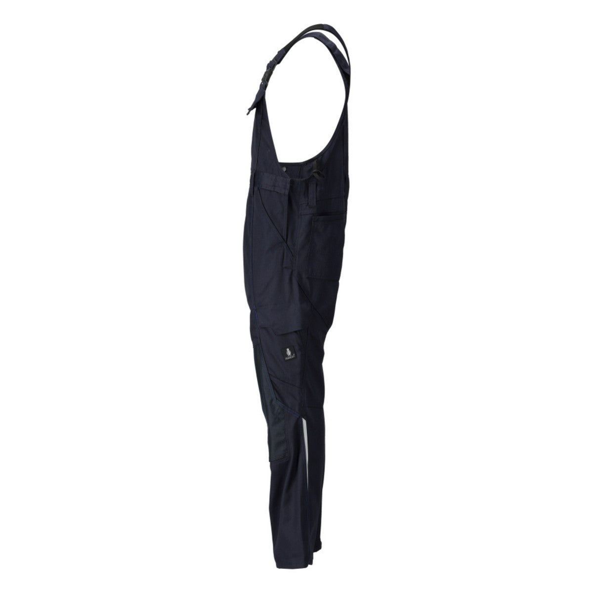 Dark Navy - Side - Mascot Mens Accelerate Knee Pad Pockets Bib And Brace Trouser