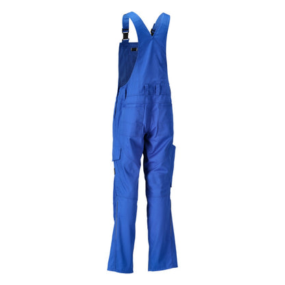 Azure Blue - Back - Mascot Mens Accelerate Knee Pad Pockets Bib And Brace Trouser