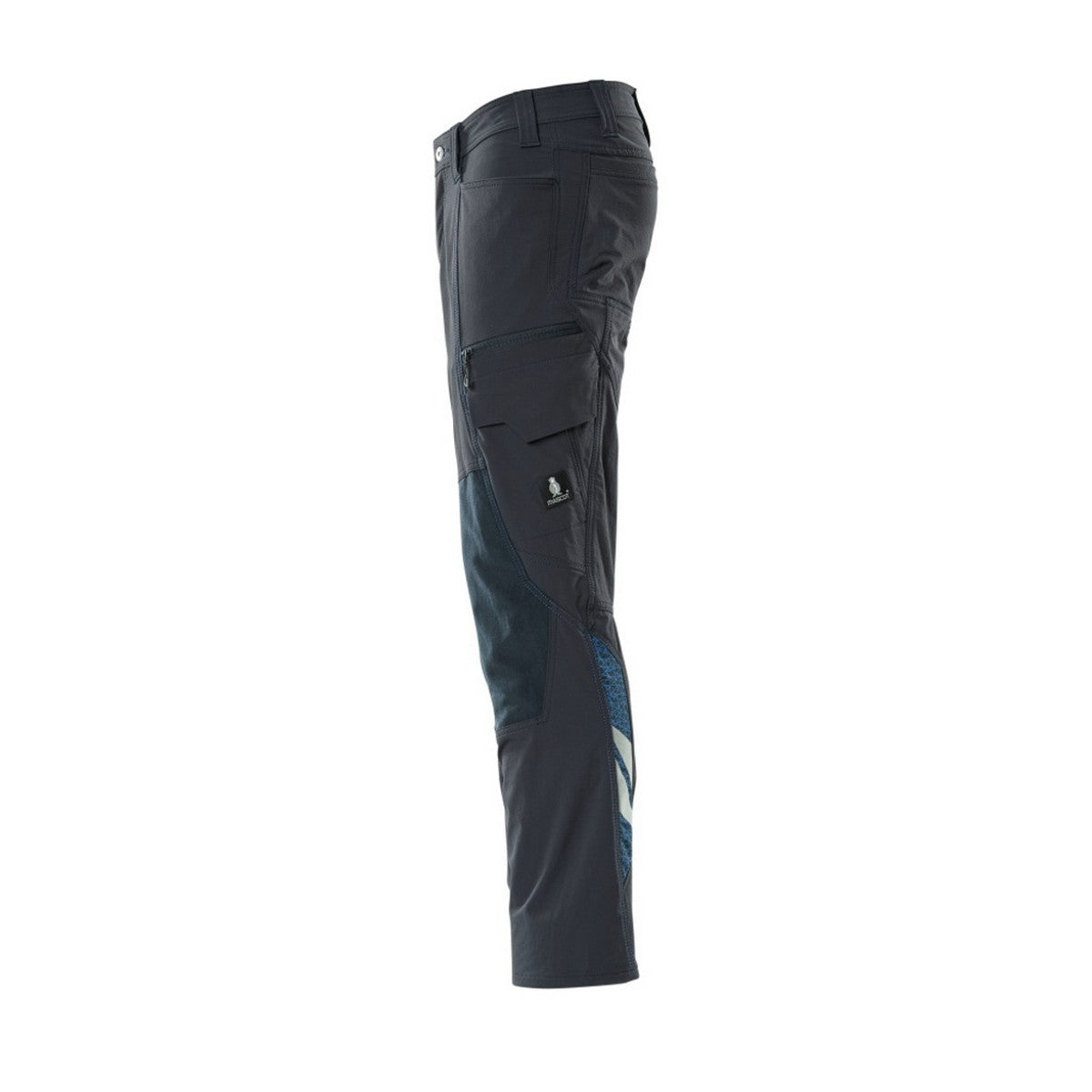 Dark Navy - Side - Mascot Mens Accelerate Stretch Knee Pad Pockets Work Trousers