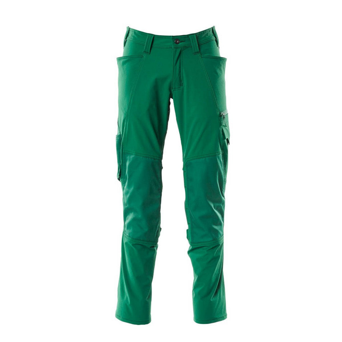 Green - Front - Mascot Mens Accelerate Stretch Knee Pad Pockets Work Trousers