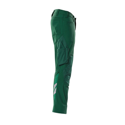 Green - Lifestyle - Mascot Mens Accelerate Stretch Knee Pad Pockets Work Trousers