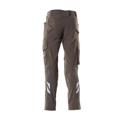 Dark Anthracite - Back - Mascot Mens Accelerate Stretch Knee Pad Pockets Work Trousers