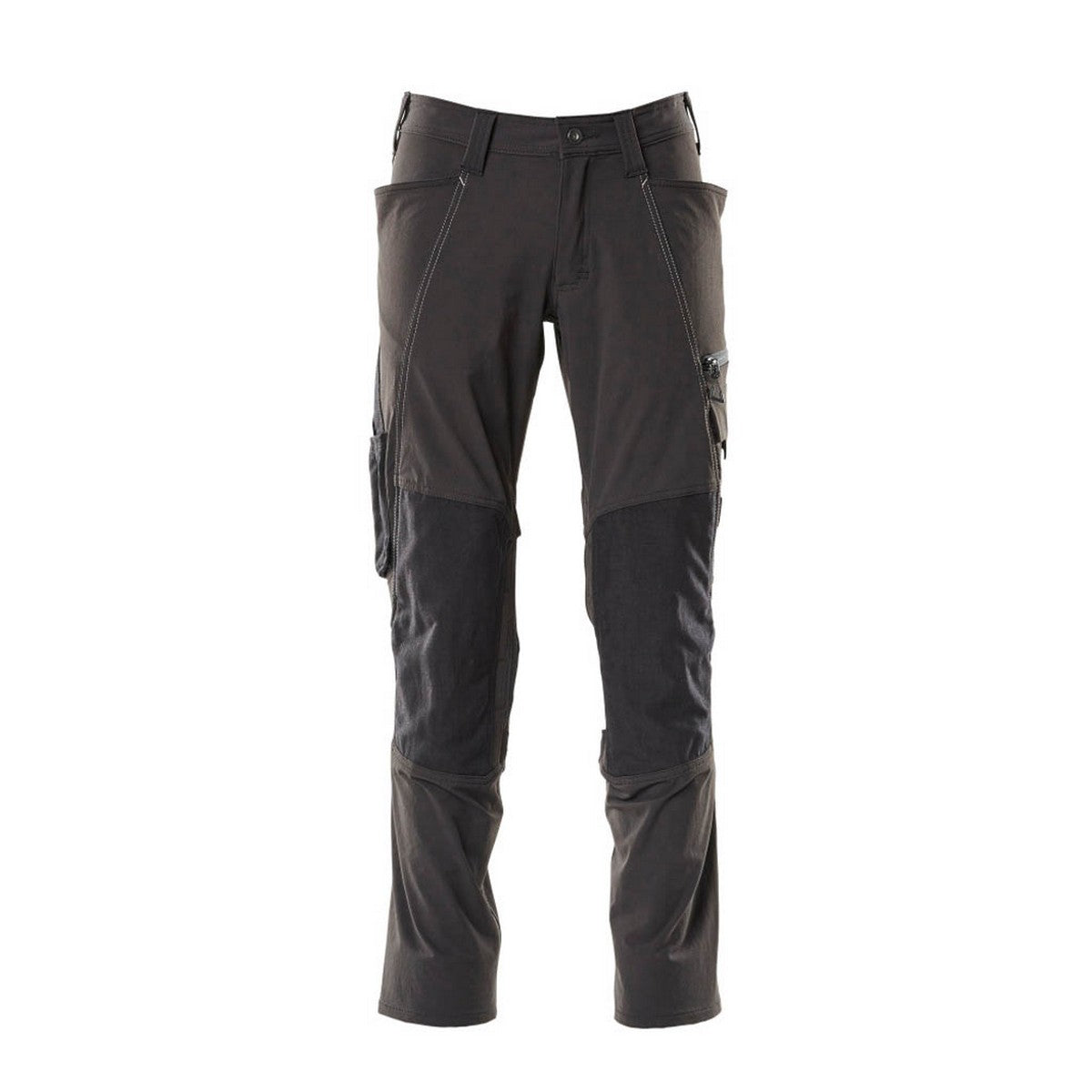 Black - Front - Mascot Mens Accelerate Stretch Knee Pad Pockets Work Trousers