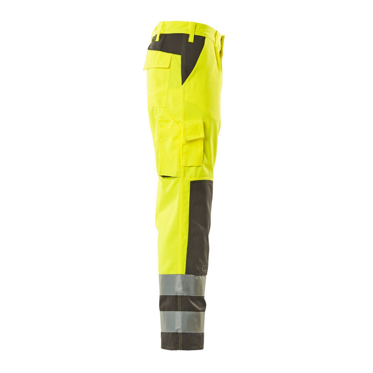 Hi Vis Yellow-Anthracite - Lifestyle - Mascot Mens Safe Complete Olinda Knee Pad Pockets Work Trousers