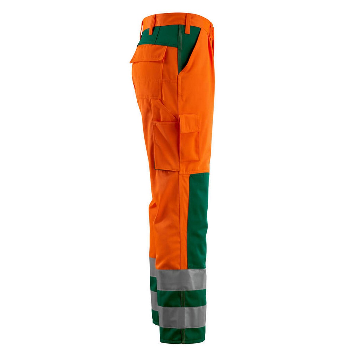 Hi Vis Orange-Green - Lifestyle - Mascot Mens Safe Complete Olinda Knee Pad Pockets Work Trousers