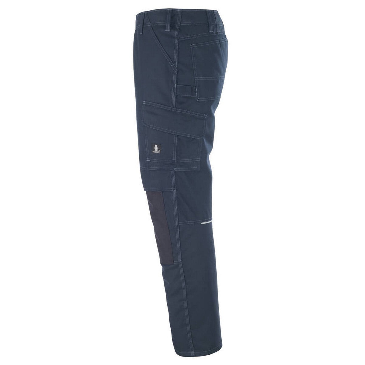 Dark Navy - Side - Mascot Mens Industry Knee Pad Pockets Work Trousers