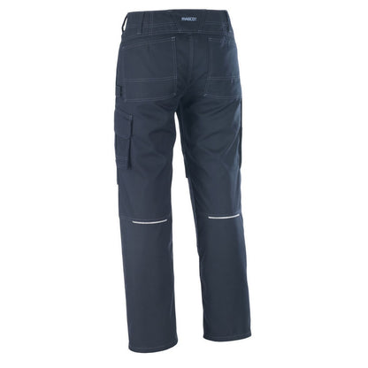 Dark Navy - Back - Mascot Mens Industry Knee Pad Pockets Work Trousers